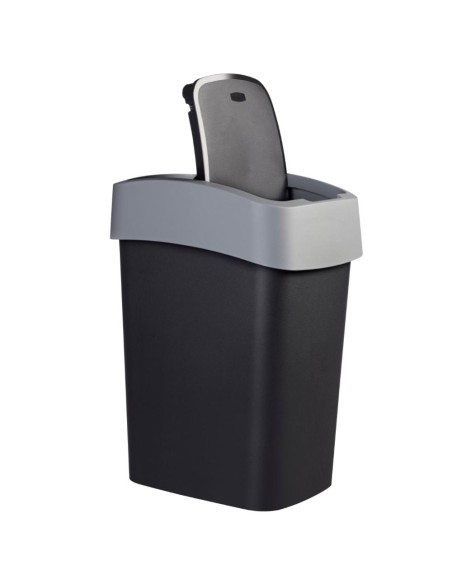 Kosz na śmieci 9L czarny/srebrny Curver Flip Bin 3253922170161 13