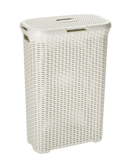 40l kremowy kosz na pranie Curver Rattan Style 3253920709004