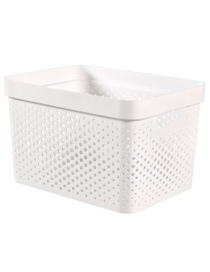 Pojemnik do łazienki, pokoju do przechowywania 17l ażurowy Curver Infinity Recycled 3253924740256