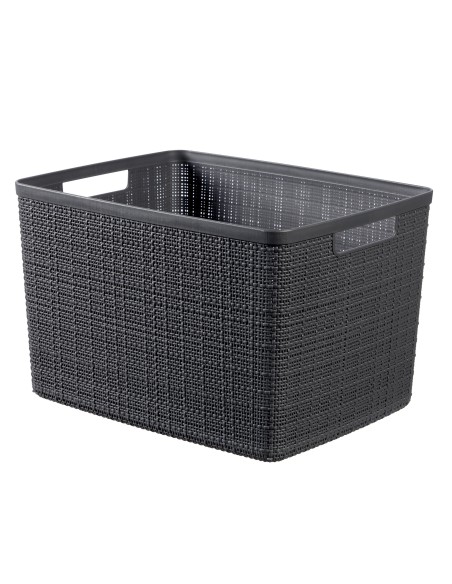 Organizer 20l ciemny szary Curver Jute 3253921907027 6