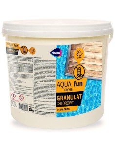 Błyskawiczny chlorowy granulat do dezynfekcji basenu Stapar Aqua fun 5kg 5908258389944 2