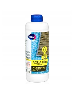 Płynny preparat do odtłuszczania do basenu Aqua fun Clearer 1L 5908258389982 2
