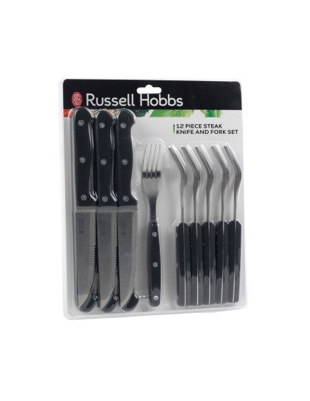 Russell Hobbs Zestaw noży i widelców do steków 12 elementów 5054061297911 2