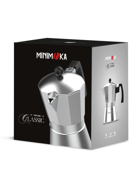 Piękna włoska kawiarka na 3 filiżanek kawy Taurus Minimoka 3 8414234840776 3
