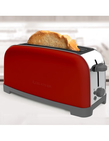 Designerski toster o mocy 850W Taurus Vintage Single Red 8414234606594 4