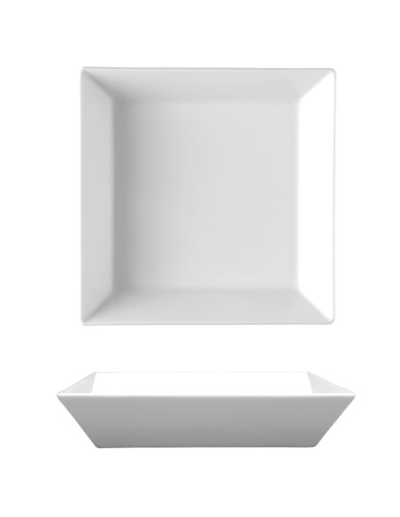 Praktyczny talerz głęboki kwadratowy Lubiana Classic 21,5 cm 5900245190311