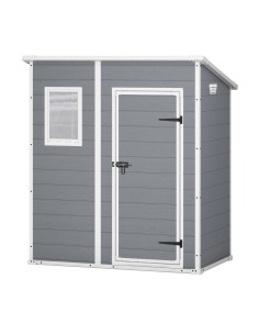 Domek na narzędzia do ogrodu Keter Manor Pent 6x4 szary 7290106922518 2
