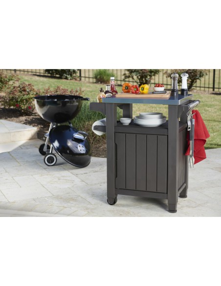 Barek ogrodowy stolik szafka do grilla 105l Keter Unity 7290106930797 2