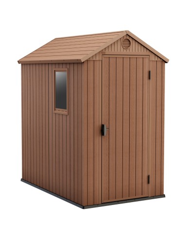 Domek narzędziowy do ogrodu brązowy 4x6 Keter Darwin 7290112632708
