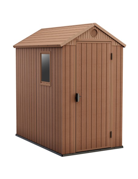 Domek narzędziowy do ogrodu brązowy 4x6 Keter Darwin 7290112632708