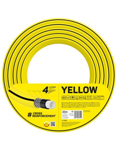 Wąż ogrodowy 4 warstwowy Cellfast 4Yellow 1" 20 mb 5907512607114