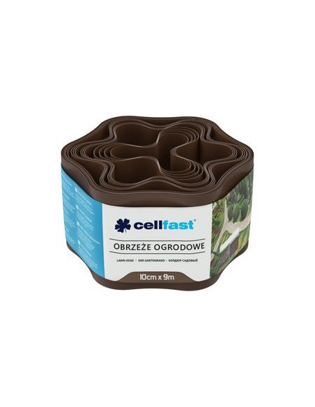 Obrzeże ogrodowe brązowe Cellfast 10 cm x 9 m 5901828850868
