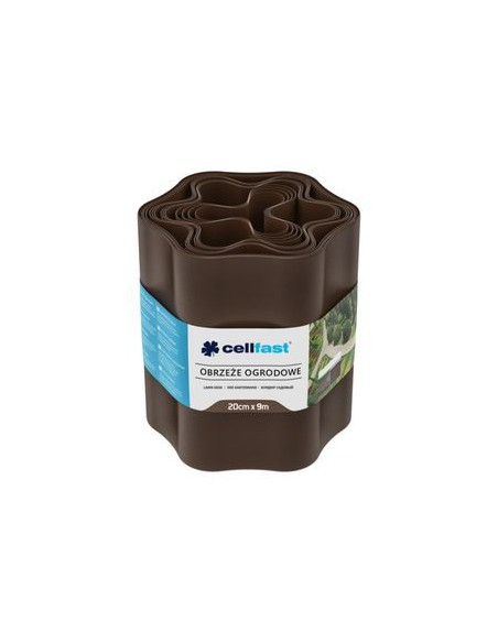 Obrzeże brązowe ogrodowe Cellfast 20 cm x 9 m 5901828850882