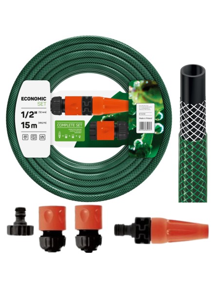 Wąż ogrodowy 3/4" 20m + zraszacz + końcówki Cellfast Economic 5901828850264 28