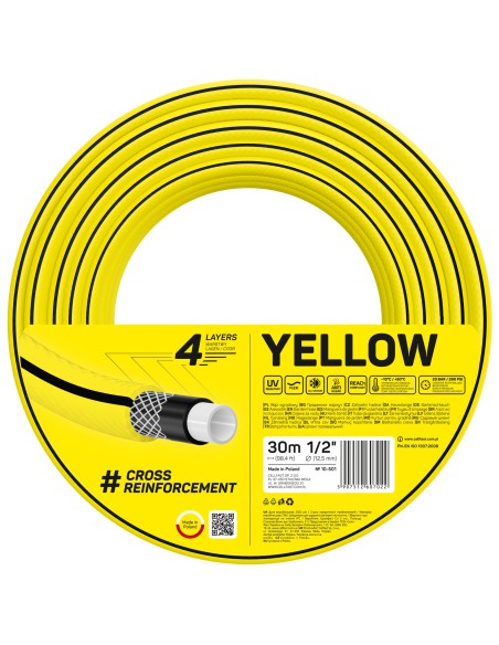 Wąż ogrodowy 1/2" 4 warstwowy Cellfast 4Yellow 30 mb 5907512607022 3