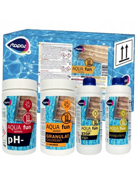 Praktyczny zestaw startowy chemii basenowej do SPA Stapar Aqua fun SPA 5902349681825 2