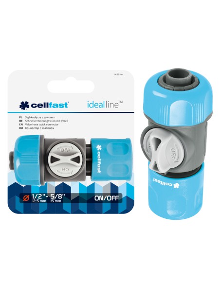 Szybkozłącze z zaworem IDEAL 1/2"-5/8" Cellfast  5907553508326 9