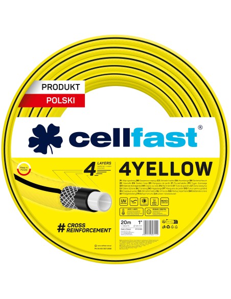 Wąż ogrodowy 4 warstwowy Cellfast 4Yellow 1" 20 mb 5907512607114 6