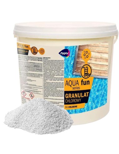 Skuteczny chlorowy granulat do basenu Stapar Aqua fun 3kg + bojka dozująca gratis 5903111621049 2