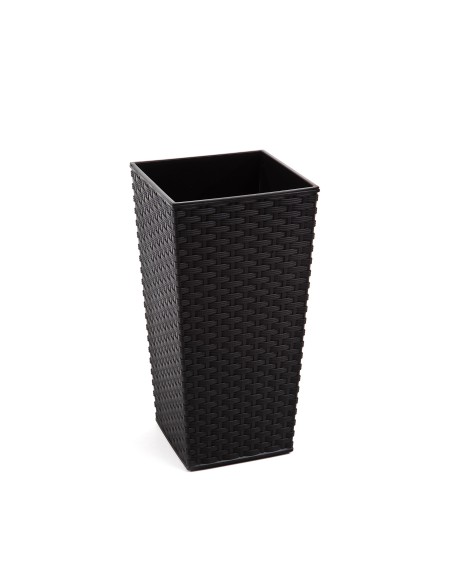 Rattanowa donica Finezja Lamela wysoka, czarna 30x30x57cm 5900119045747 10
