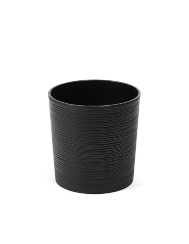Piękna doniczka Malwa Dluto Lamela czarna, 25 cm 5900119047222