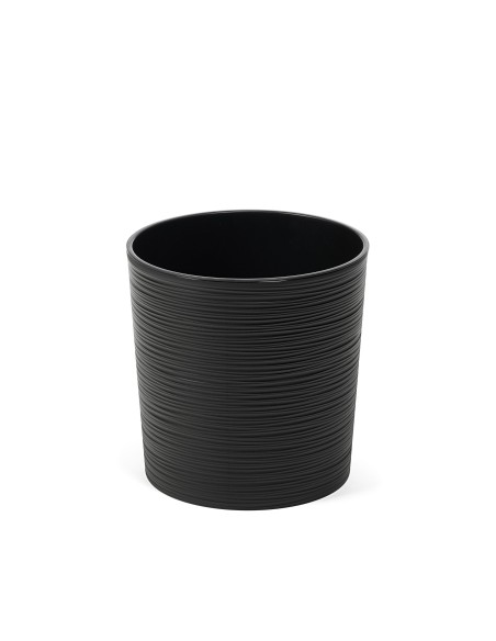 Piękna doniczka Malwa Dluto Lamela czarna, 25 cm 5900119047222