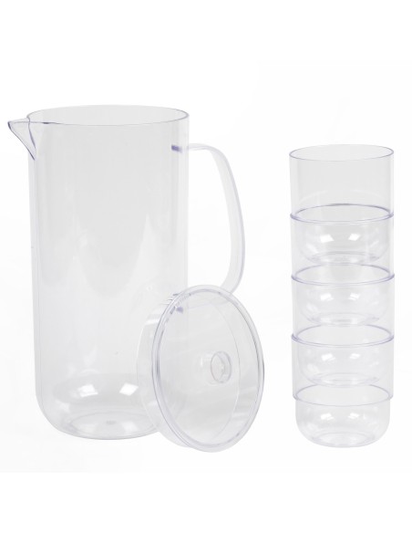 Plastikowy zestaw dzbanek + 4 szklanki Cambridge 5054061136579 3