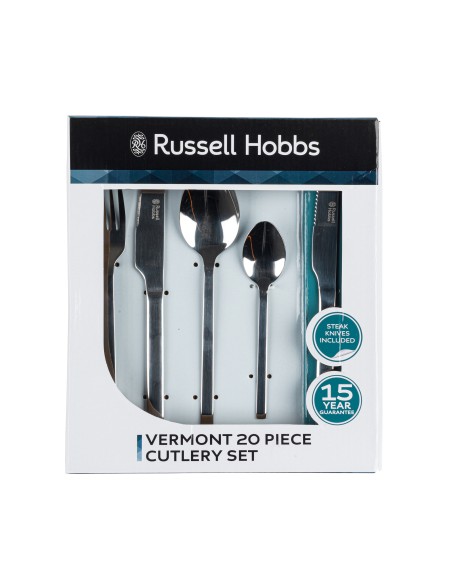 Praktyczny zestaw sztućców Russell Hobbs Vermont dla 4 osób, 20 elementów 5054061306033 6