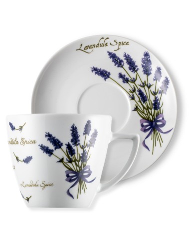 Piękna filiżanka ze spodkiem Lawenda Lubiana Beata/Dorota 350 ml 17,5 cm 5900245214260 2