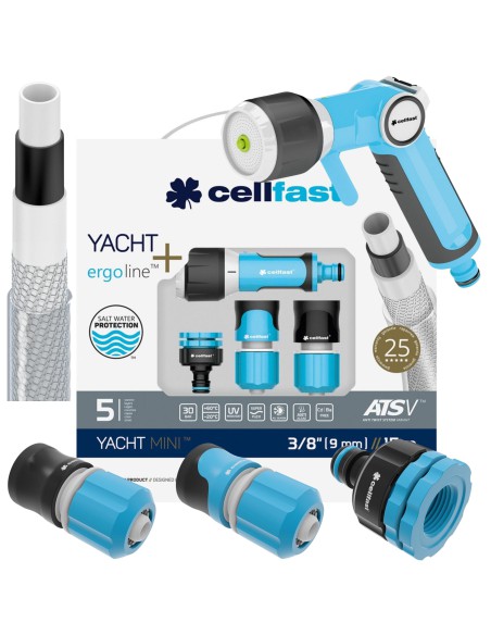 Mini Zestaw zraszający Wąż 3/8" 15m + końcówki Cellfast 5901828859397