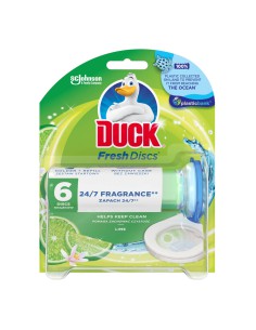Żelowe krążki do toalety o zapachu limonkowym Duck Fresh Discs 