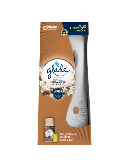 Automatyczny odświeżacz powietrza Glade Automatic Spray z wkładem jaśmin i drzewo sandałowe 5000204073232