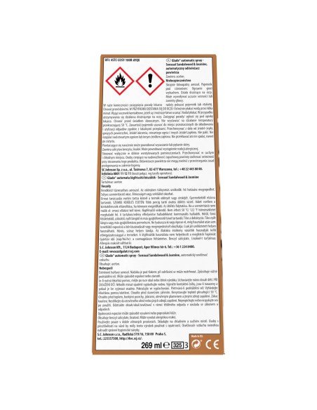 Automatyczny odświeżacz powietrza Glade Automatic Spray z wkładem jaśmin i drzewo sandałowe 5000204073232 2