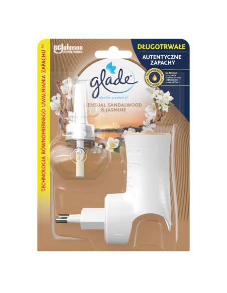 Elektryczny odświeżacz powietrza Glade Electric Scented Oil z wkładem Jaśmin i Drzewo sandałowe 5000204117493 2