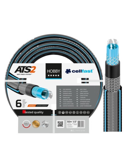 Wąż ogrodowy 50 mb 6 warstwowy  Cellfast HOBBY ATS2 TM 1/2" 5901828852893