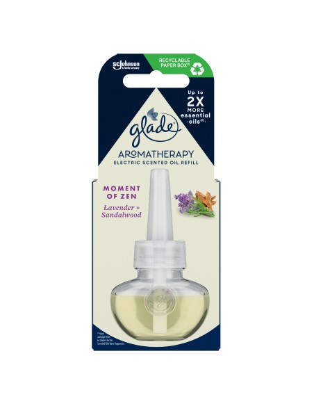 Zapas do odświeżacza powietrza Glade Aromatherapy Electric scented oil zapach Moment of Zen 20ml 5000204348453