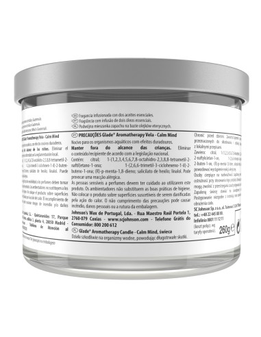 Świeca zapachowa Glade Aromatherapy Calm Mind 260g 5000204228922 2