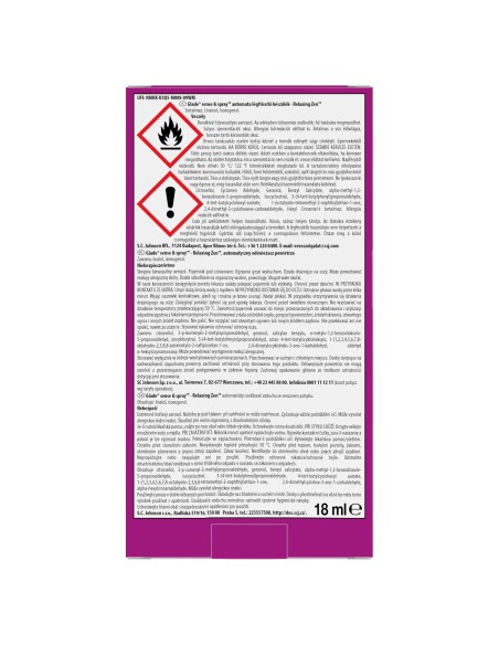 Automatyczny odświeżacz powietrza Glade Sense & Spray z wkładem Relaxing Zen 5000204075618 2