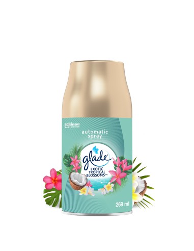 Wkład do odświeżacza powietrza Glade Automatic Spray o zapachu Exotic Tropical Blossoms 269ml 5000204157529