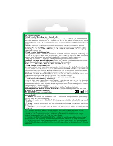 Żelowe krążki do WC Duck Fresh Discs Garden Escape 36ml 5000204345148 2