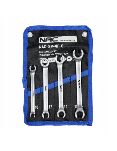 Zestaw kluczy płaskich półotwartych NAC SP-4F-S 8-17 mm 5902490787629 2