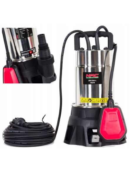 Zatapialna pompa do brudnej wody NAC SPE75HI-L 750W 5902490742604
