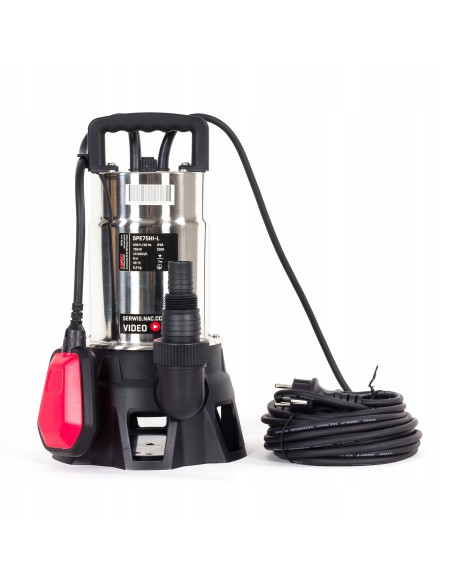 Zatapialna pompa do brudnej wody NAC SPE75HI-L 750W 5902490742604 4