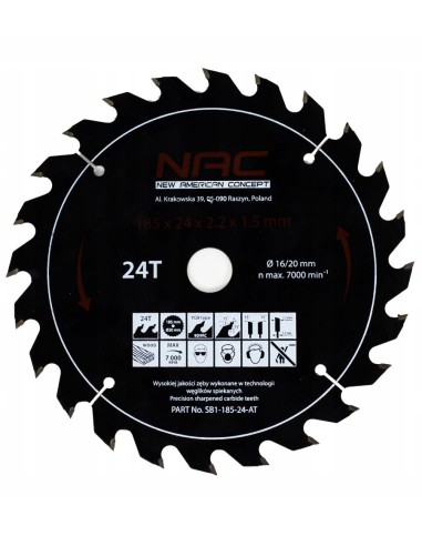 Mocna tarcza widiowa NAC SB1-185-24-AT 5907510482126