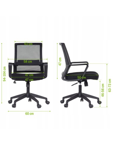 Ergonomiczny fotel obrotowy Meven 5902490784079 5