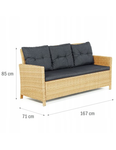 Modny komplet mebli PANAMA Meven beżowy, 6 elementów 5902490785953 10