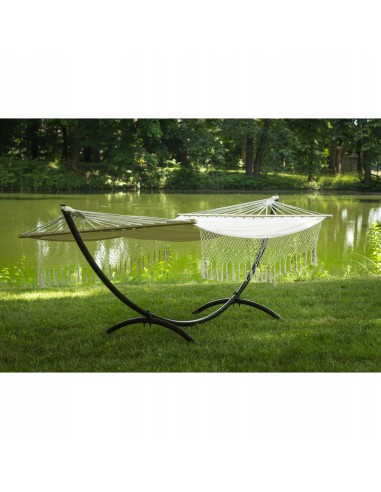 Komfortowy hamak bujak ogrodowy Bluebay Sun Meven beżowy, 200 × 150 cm 5900607534029 3