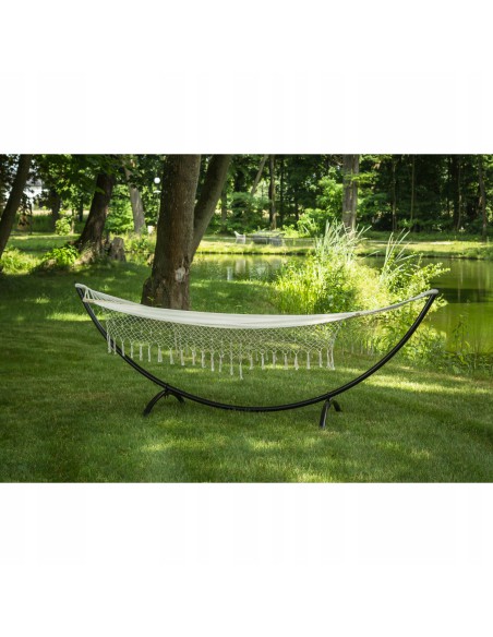 Komfortowy hamak bujak ogrodowy Bluebay Sun Meven beżowy, 200 × 150 cm 5900607534029 6
