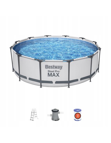 Wytrzymały basen ogrodowy na stelażu Bestway Steel Pro MAX 366x100 cm 6942138982435
