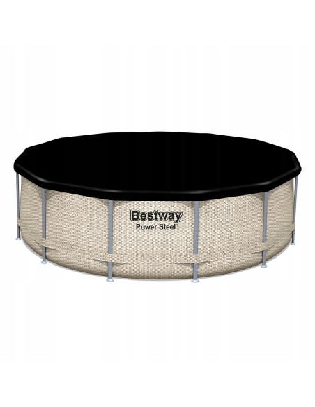 Wzmocniony basen ogrodowy na stelażu z baldachimem Bestway Power Steel 396x107 cm 6942138984590 5